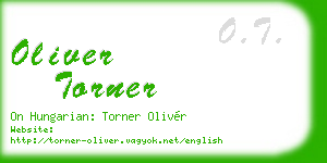 oliver torner business card